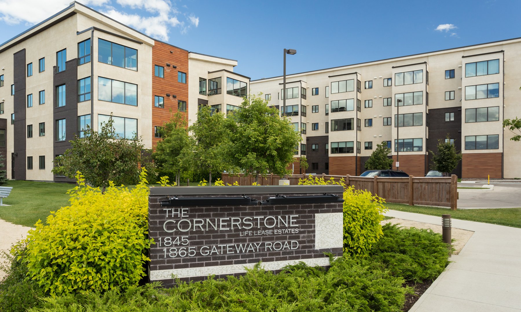 Cornerstone Life Lease Estates Signage and Structure